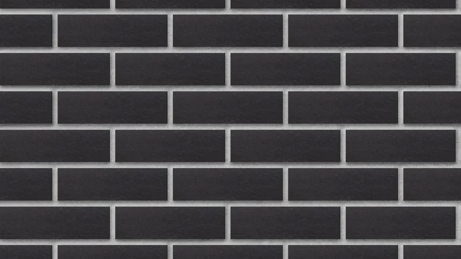 Endicott Glazed Black SN8 thin brick