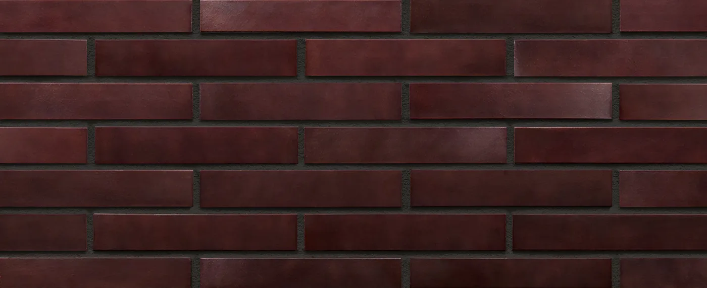 King Klinker Crimson Reflections thin brick, Norman