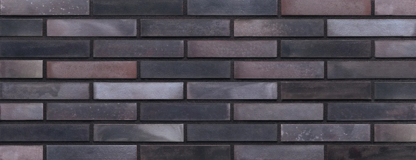King Klinker Obsidian Shadow thin brick, Norman