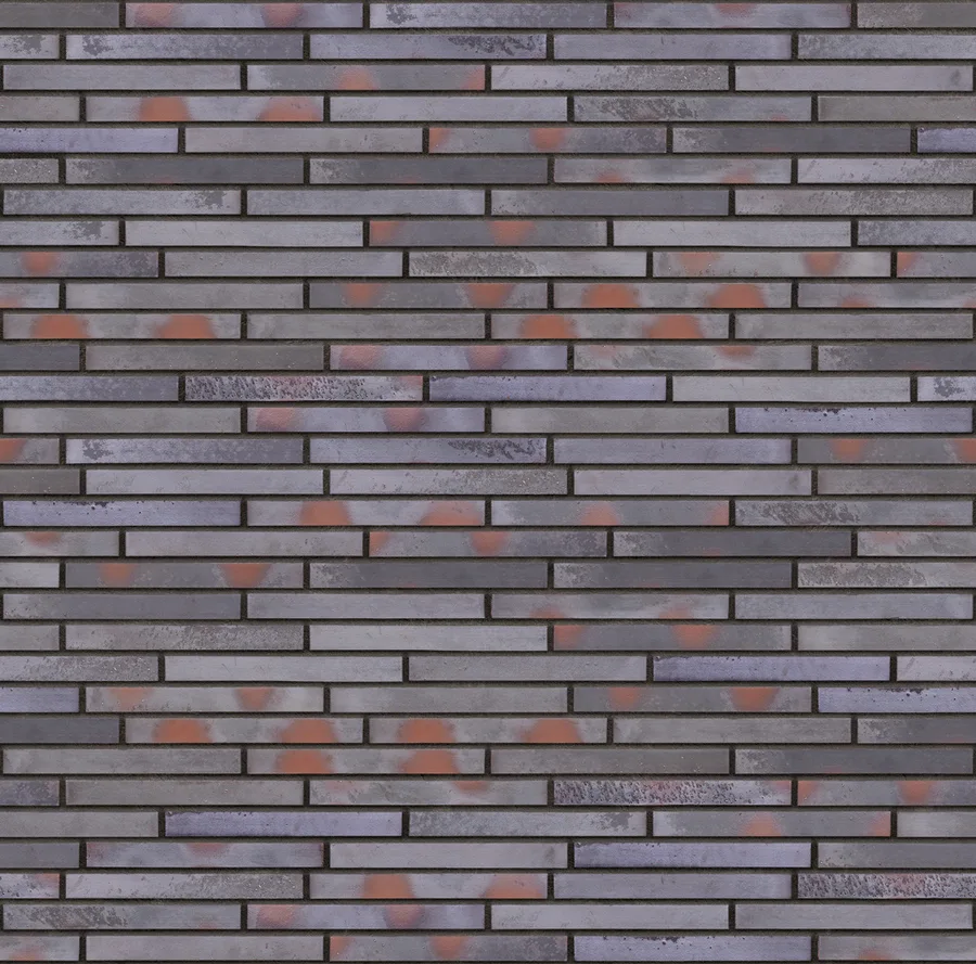 Argon Wall thin brick with Charcoal joints