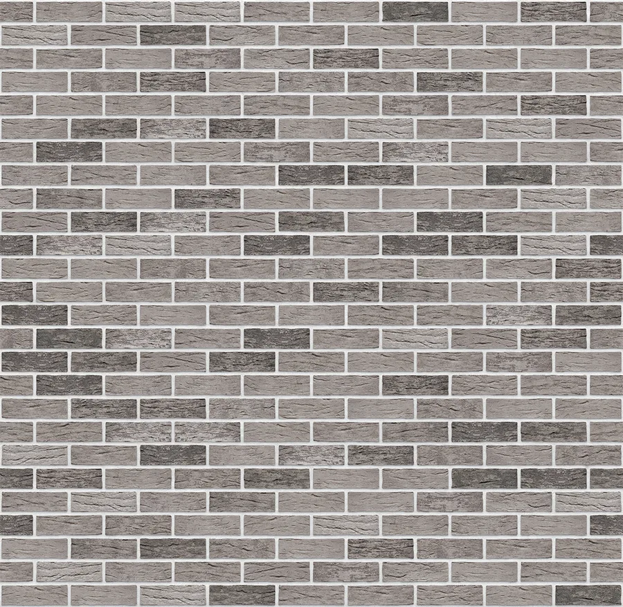 Aztec Ghost thin brick with White joints