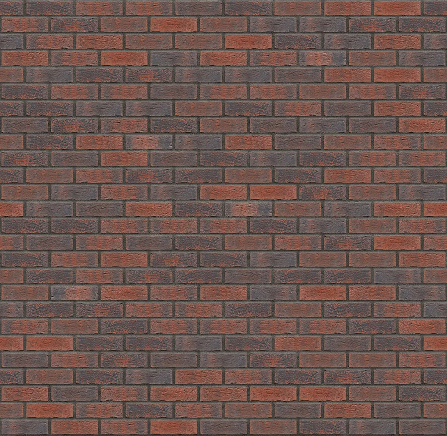 Bengali Night thin brick with Charcoal joints