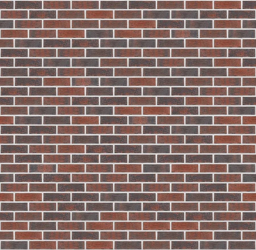 Bengali Night thin brick with White joints