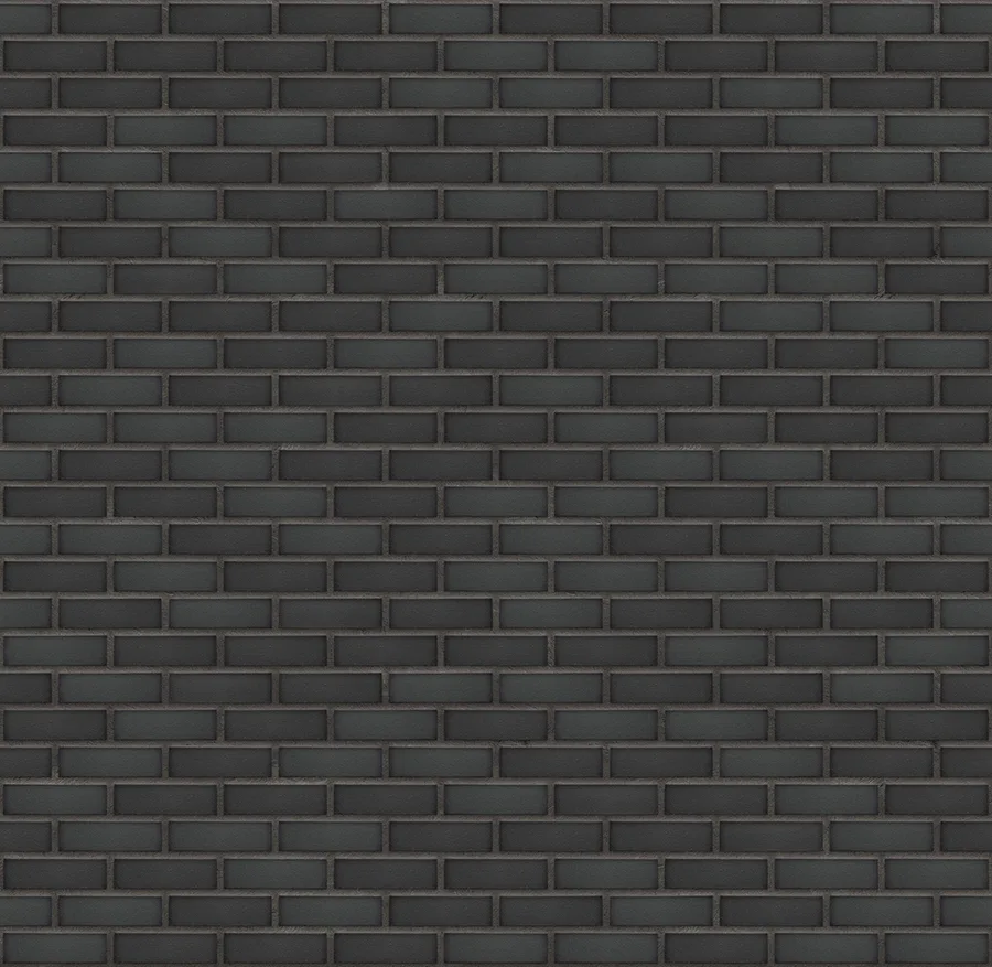 Black Stone thin brick with Charcoal joints