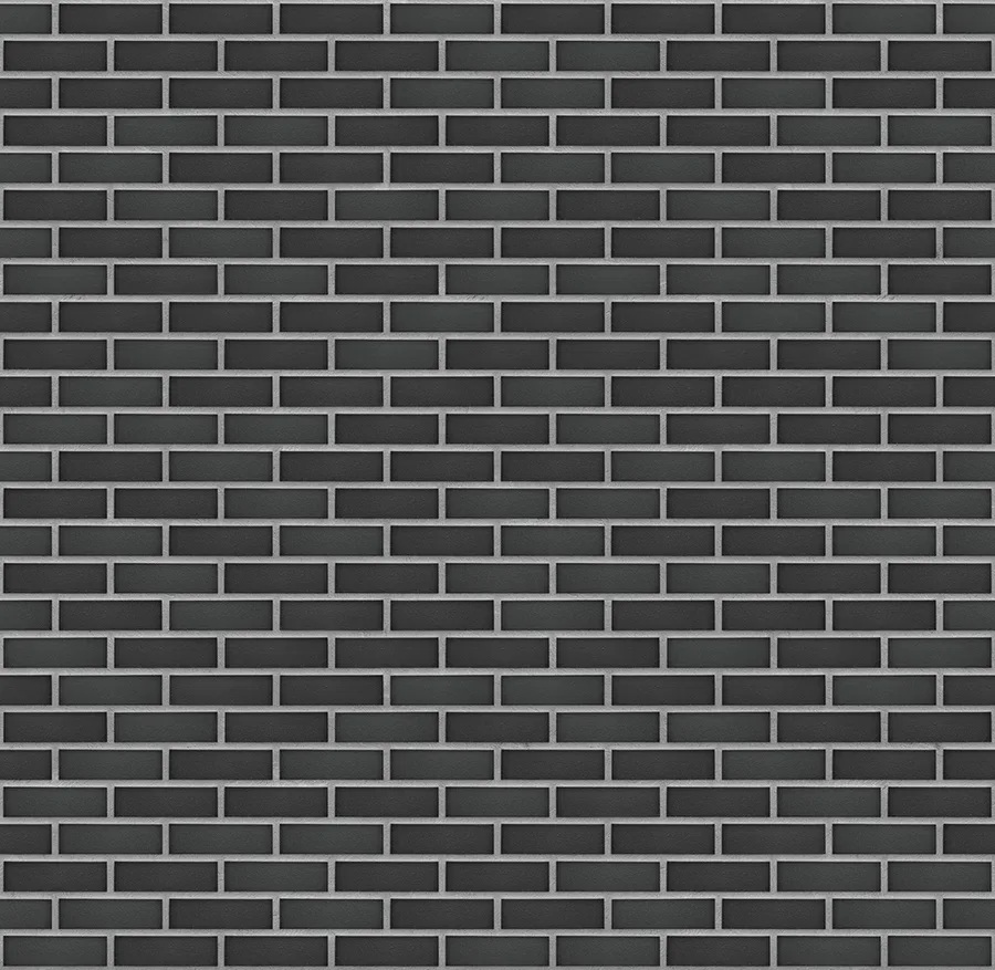 Black Stone thin brick with Medium Gray joints