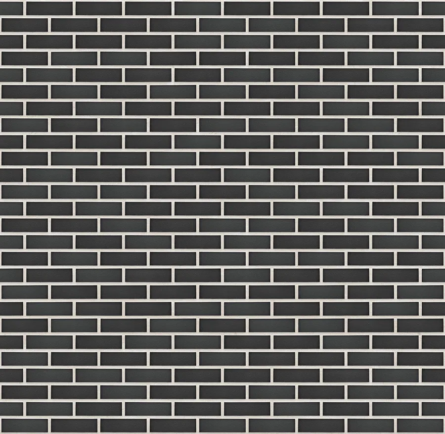 Black Stone thin brick with Tan joints