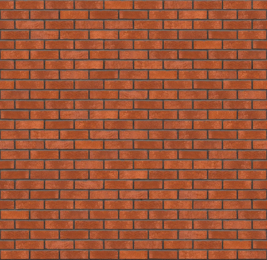 Brilliant Cedar thin brick with Charcoal joints