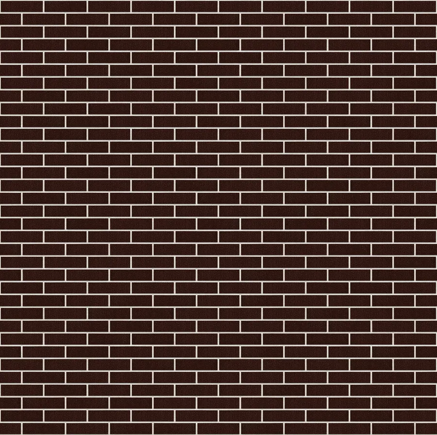 Brown Glazed thin brick with Tan joints
