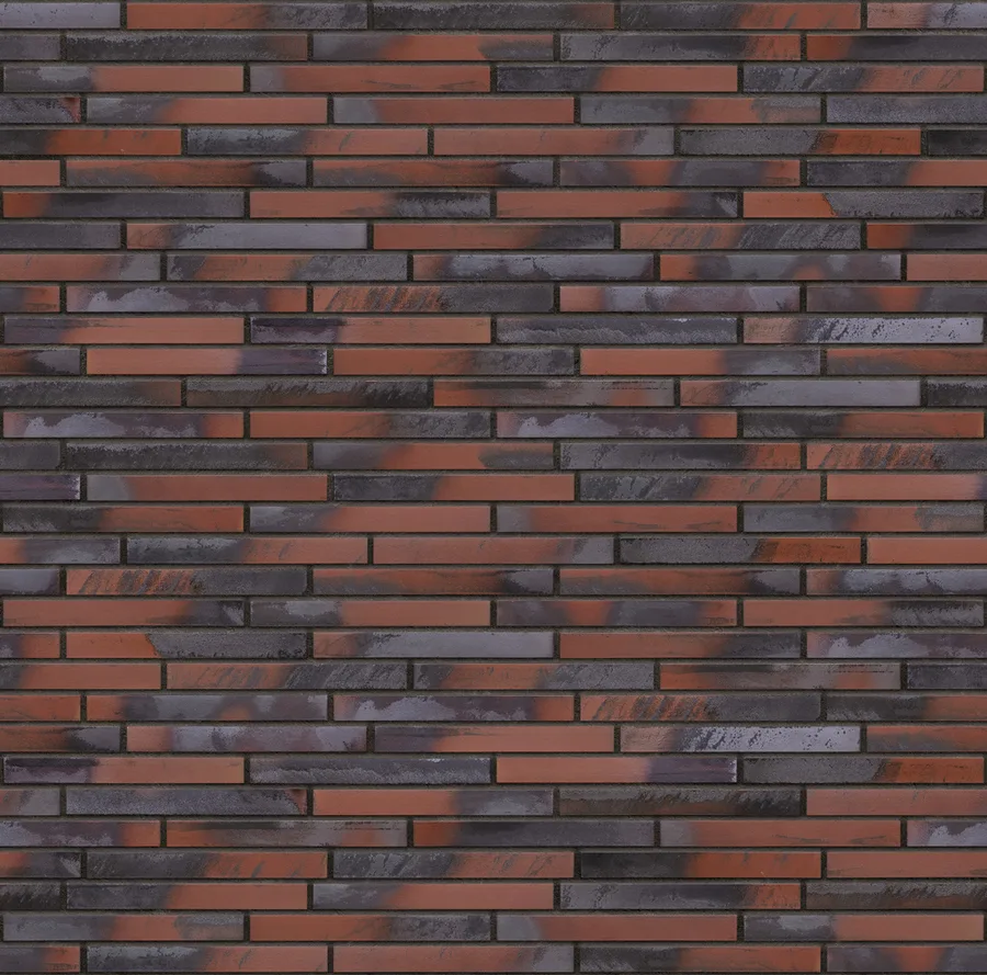 Castle Forge thin brick with Charcoal joints