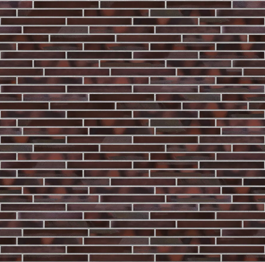 Crimson Reflections thin brick with Light Gray joints