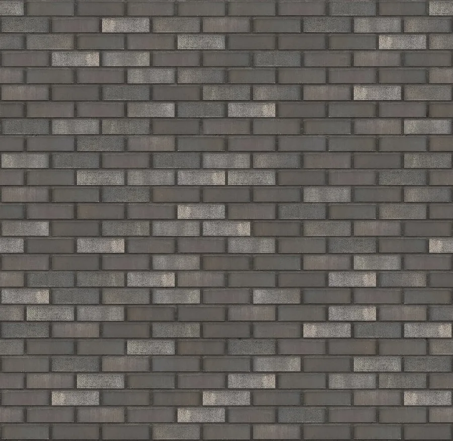 Dance Umber thin brick with Charcoal joints