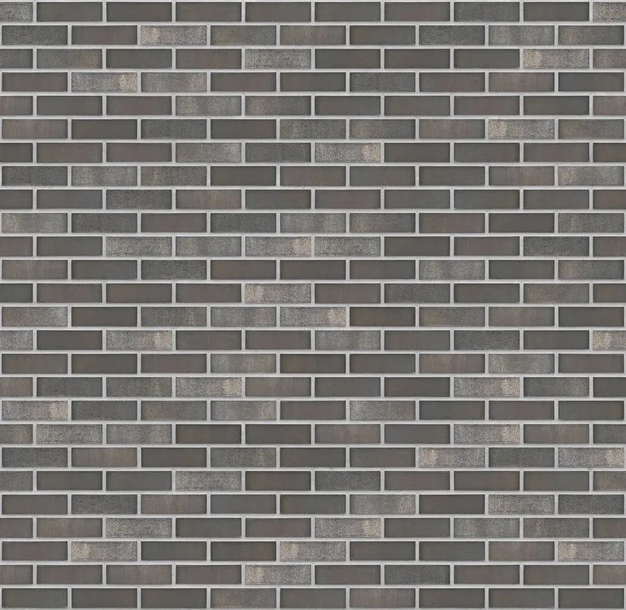 Dance Umber thin brick with Light Gray joints