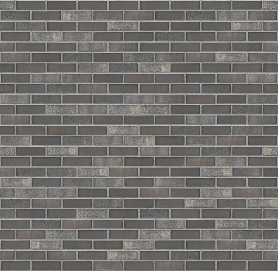 Dance Umber thin brick with Medium Gray joints