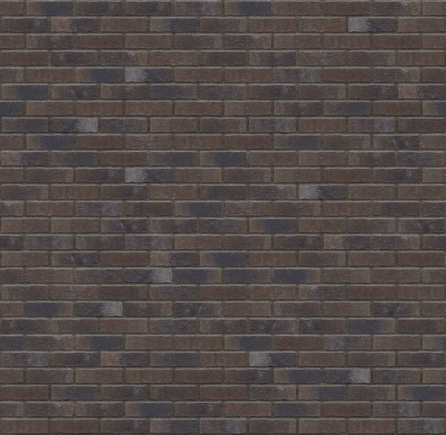 Dark Fortress thin brick with Charcoal joints