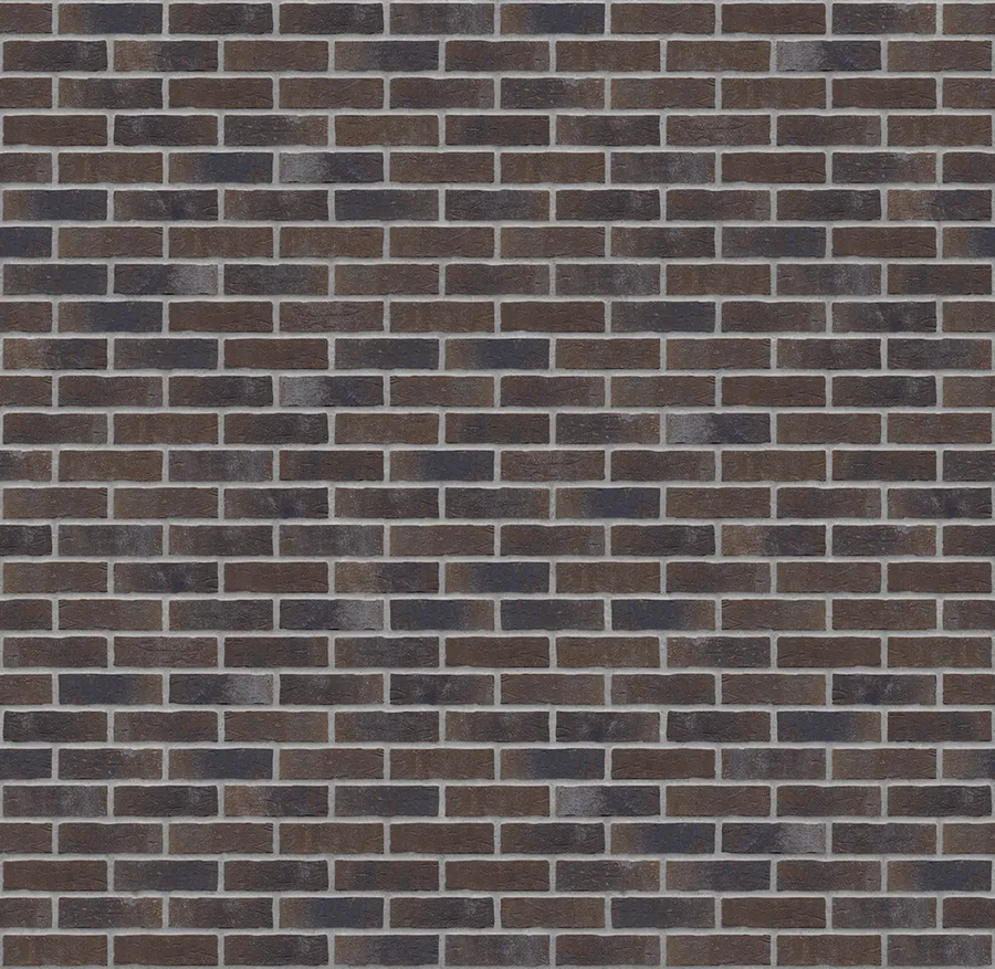 Dark Fortress thin brick with Medium Gray joints