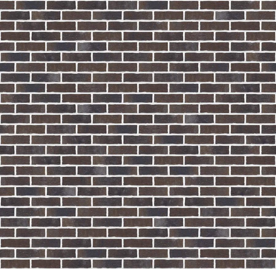 Dark Fortress thin brick with White joints
