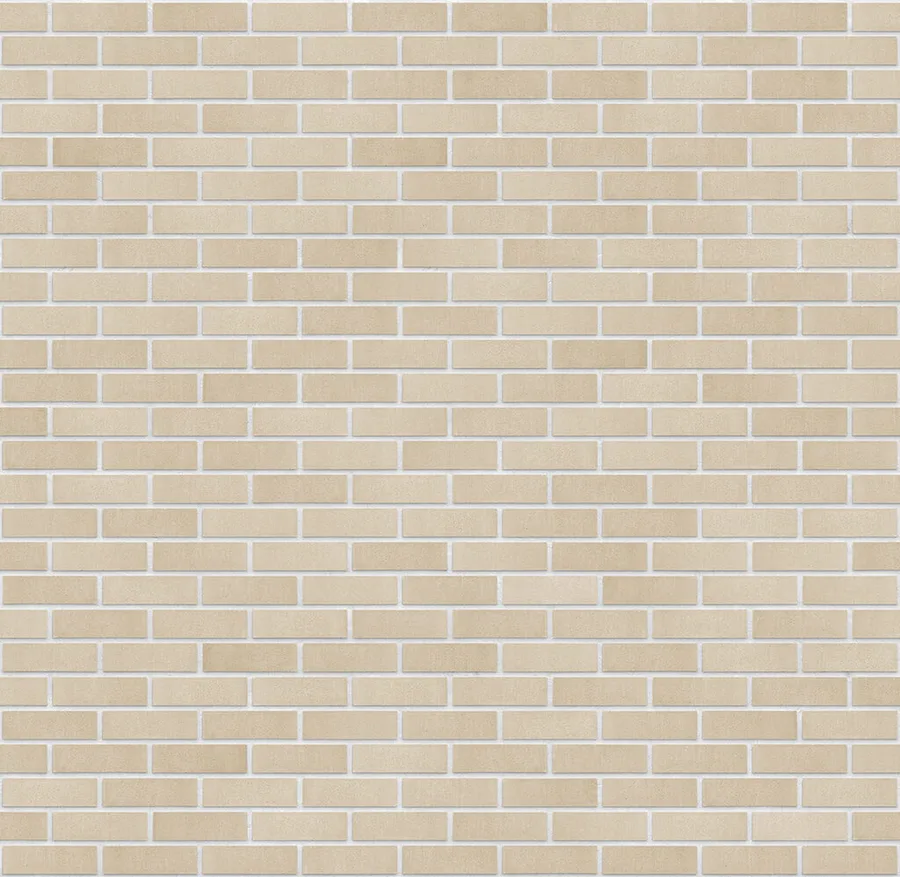 Desert Land thin brick with White joints