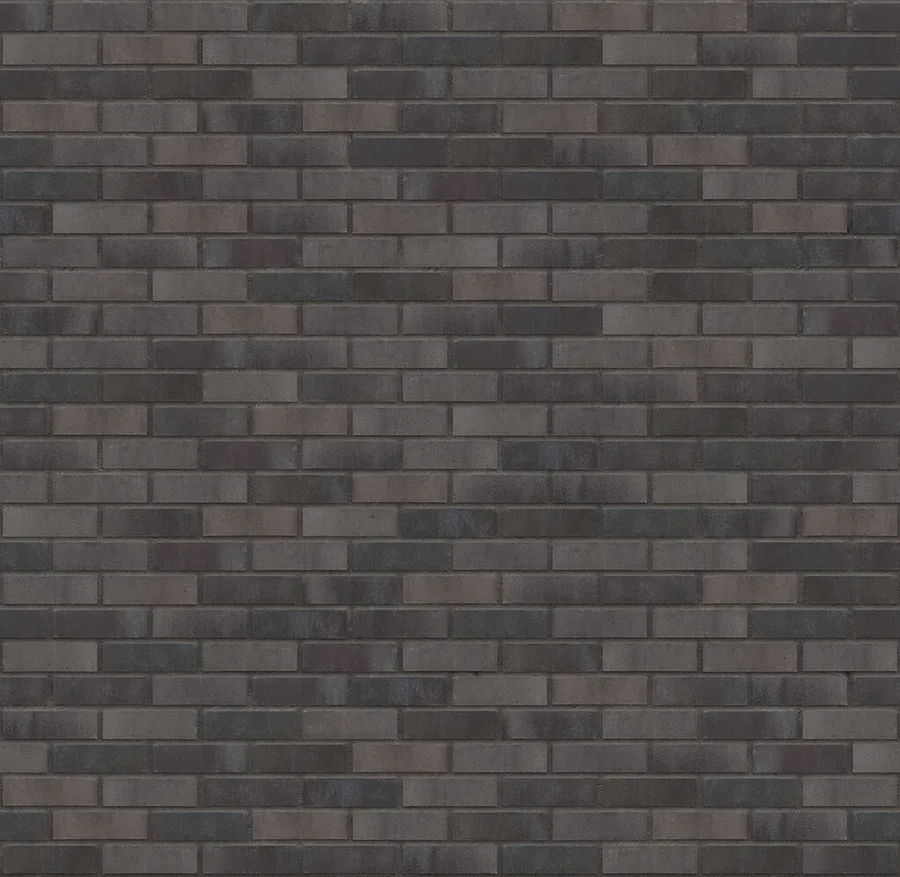Earth Skin thin brick with Charcoal joints