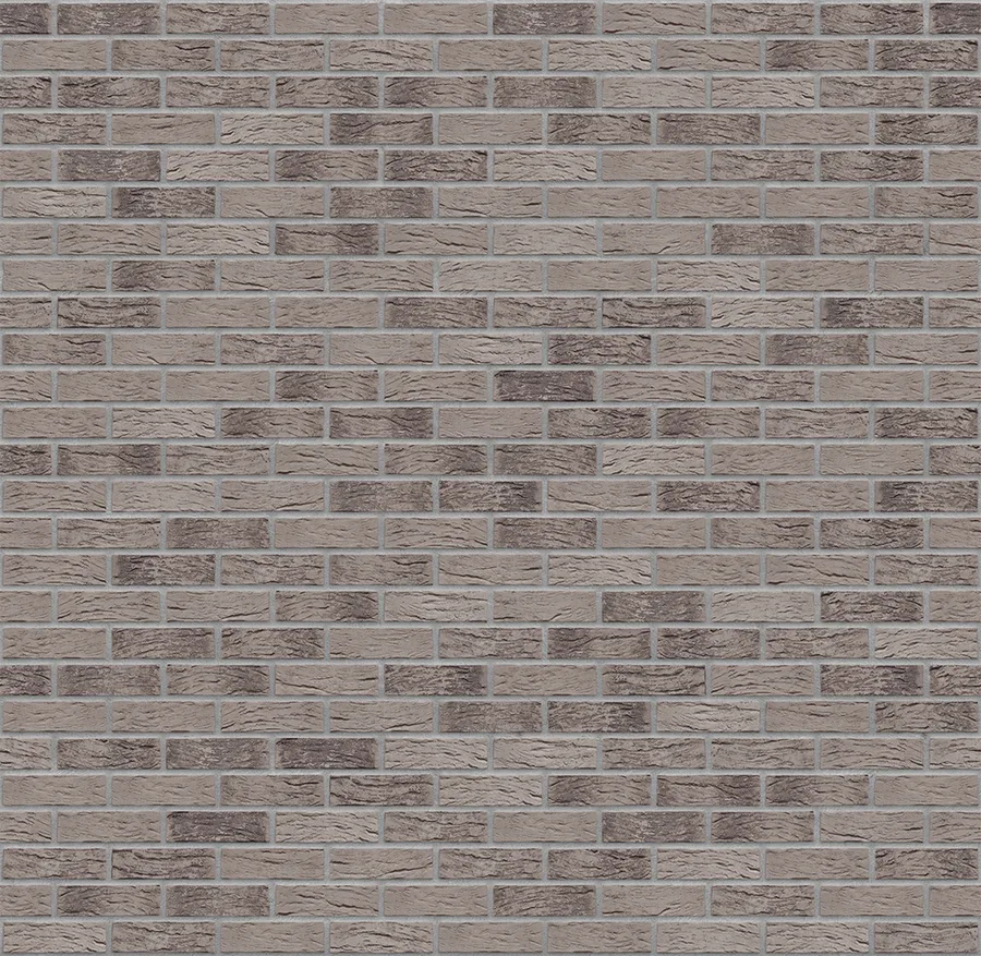 Glacier Cave thin brick with Medium Gray joints