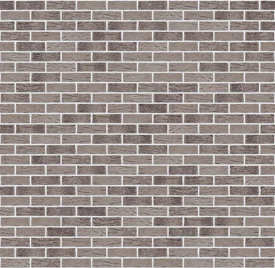 Glacier Cave thin brick with White joints