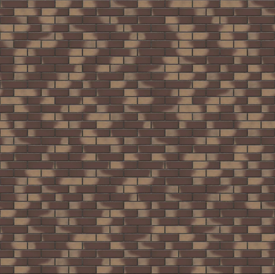 Golden Autumn thin brick with Charcoal joints