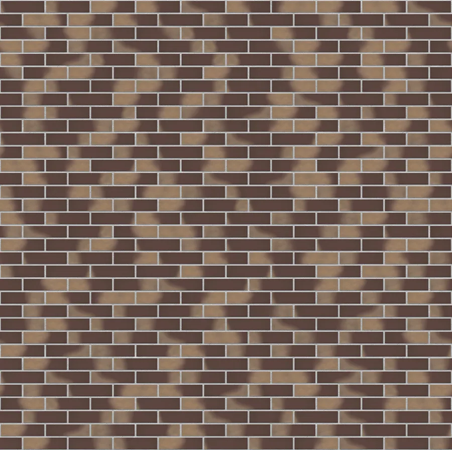 Golden Autumn thin brick with Light Gray joints