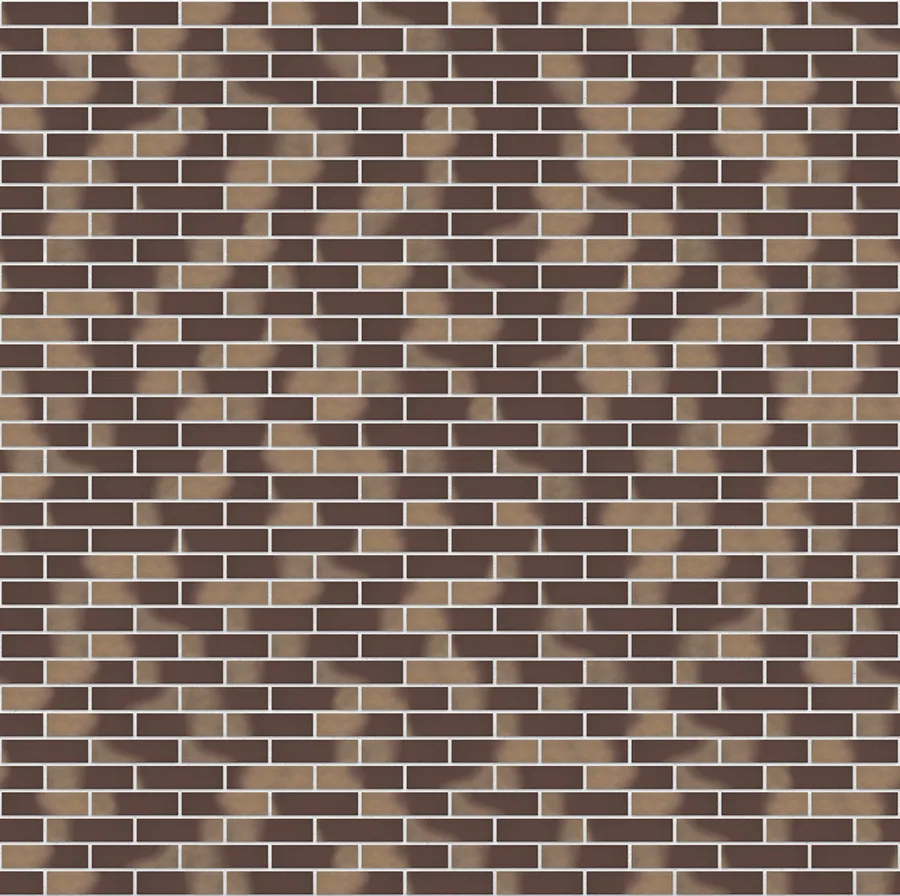 Golden Autumn thin brick with White joints