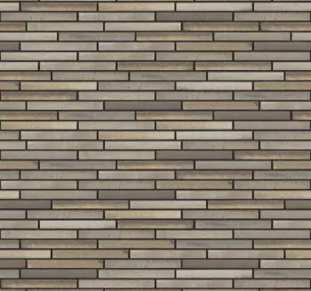 Golden Grey thin brick with Charcoal joints