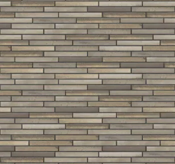 Golden Grey thin brick with Grey joints