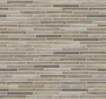 Golden Grey thin brick with Light Gray joints
