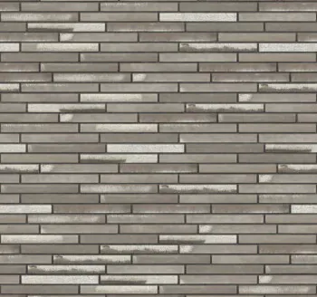 Grey Land thin brick with Grey joints