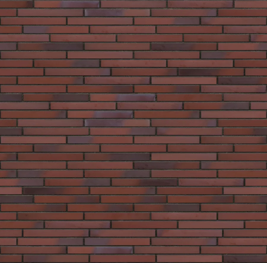 Maghreb Fire thin brick with Charcoal joints