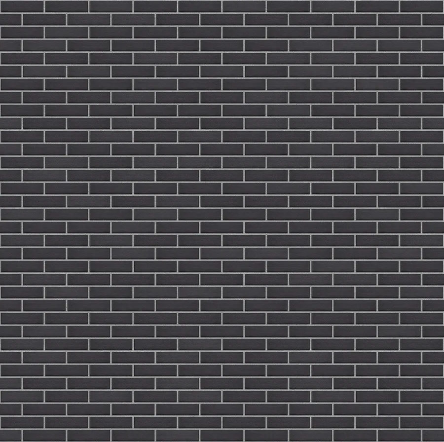 Manganese thin brick with Medium Gray joints