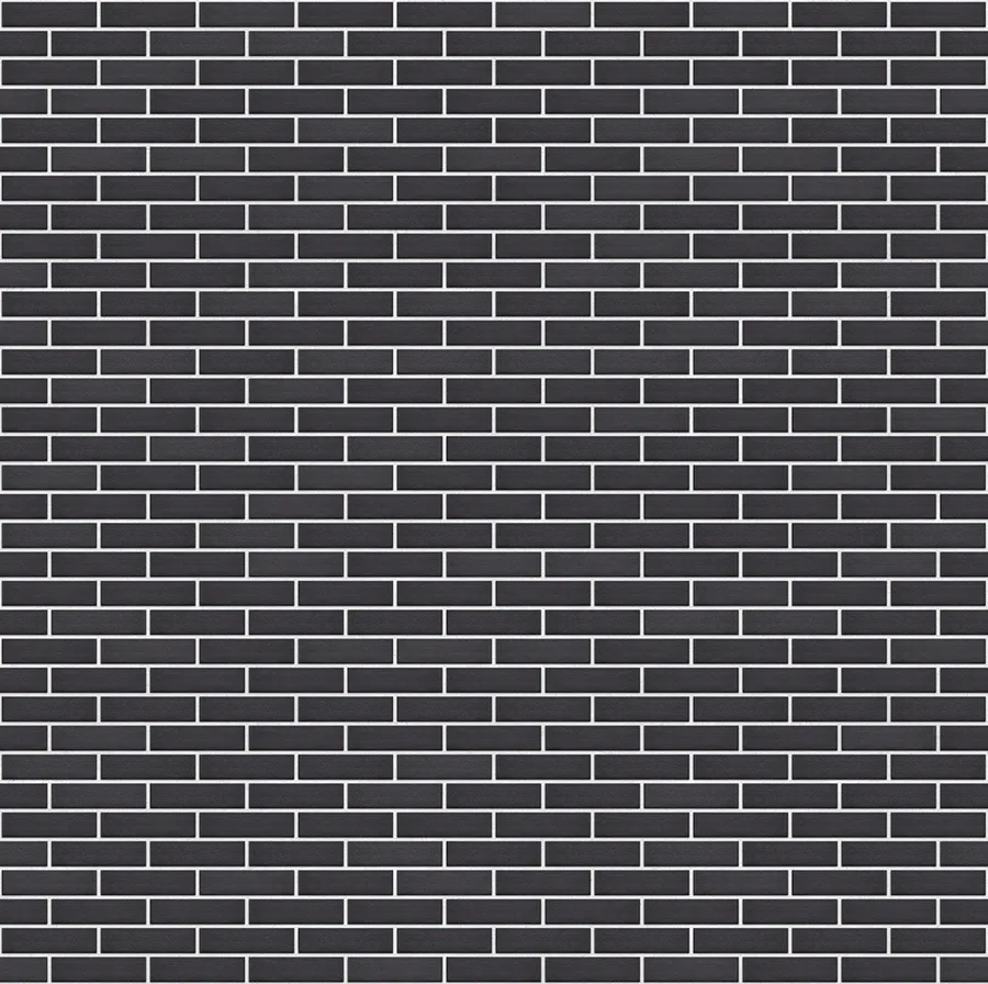 Manganese thin brick with White joints