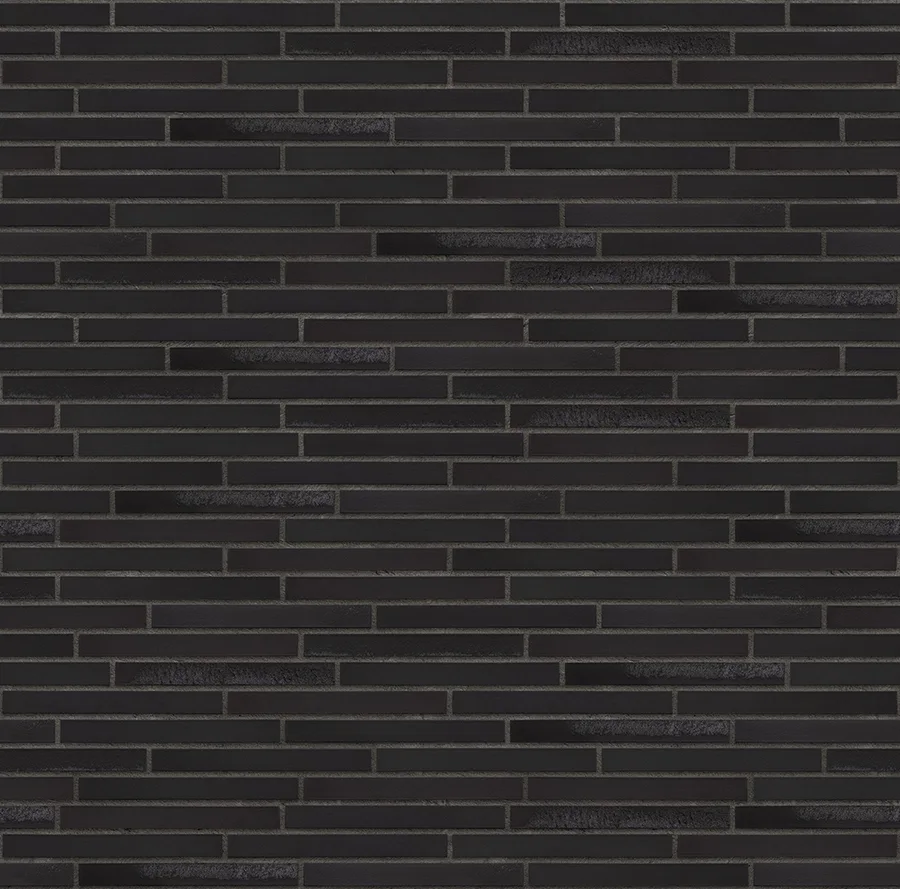 Midnight Dazzle thin brick with Charcoal joints