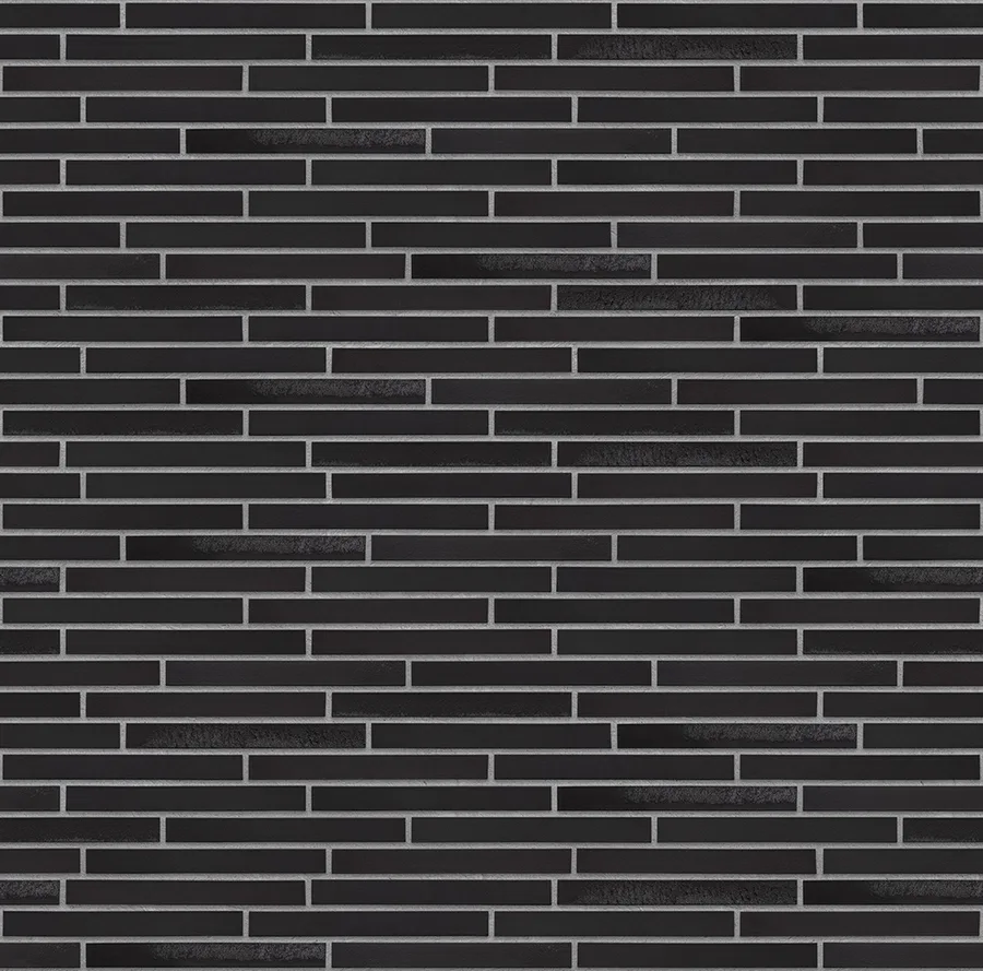 Midnight Dazzle thin brick with Light Gray joints