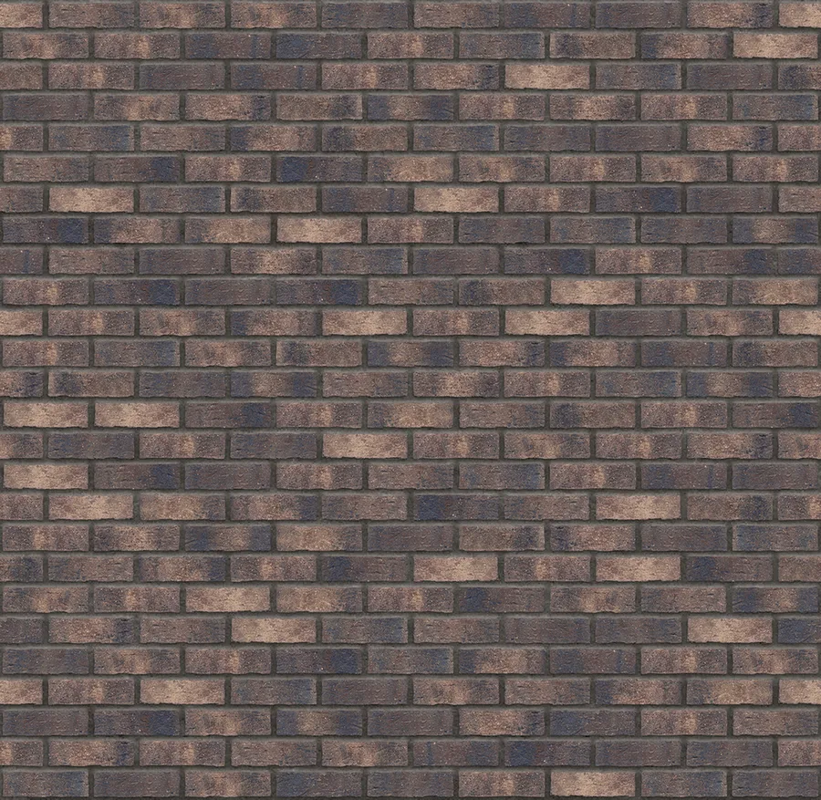 Mocha Blend thin brick with Charcoal joints