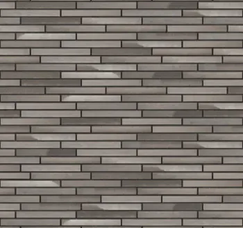 Moon River thin brick with Charcoal joints