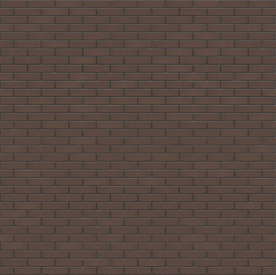 Natural Brown thin brick with Charcoal joints
