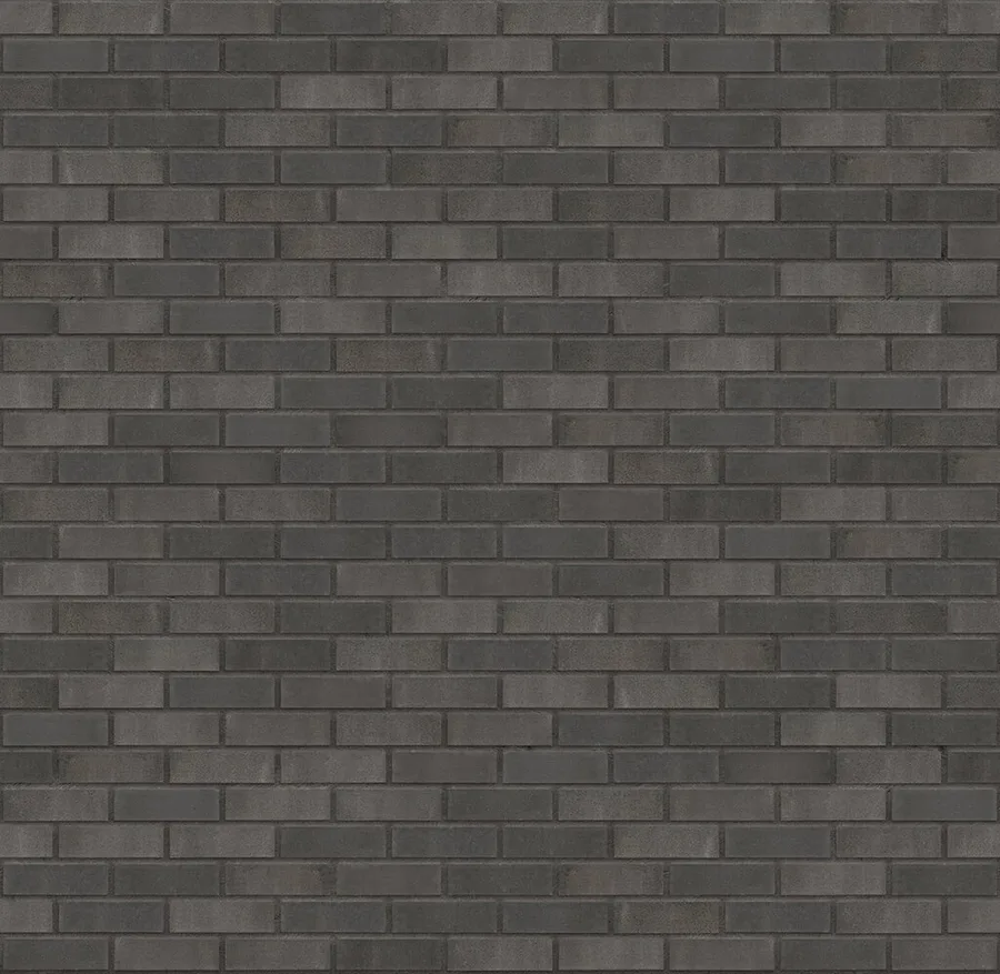 Night Sound thin brick with Charcoal joints