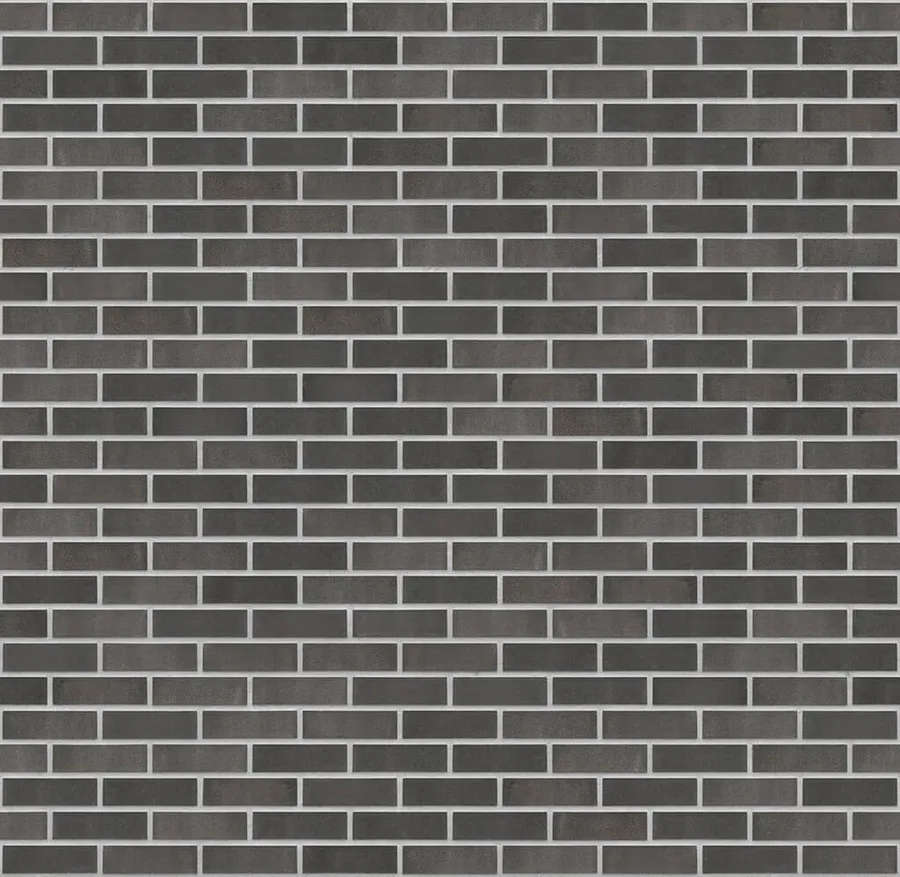 Night Sound thin brick with Light Gray joints