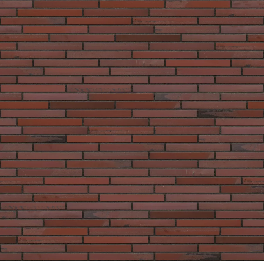 Old Amber thin brick with Charcoal joints