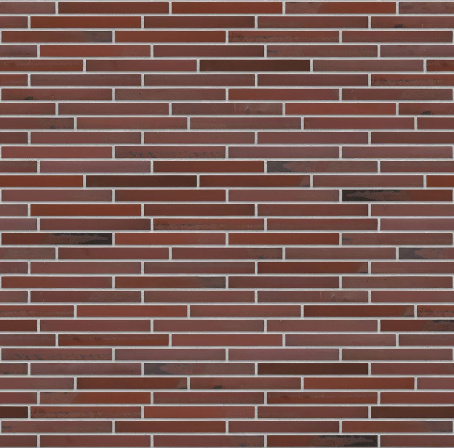 Old Amber thin brick with Light Gray joints