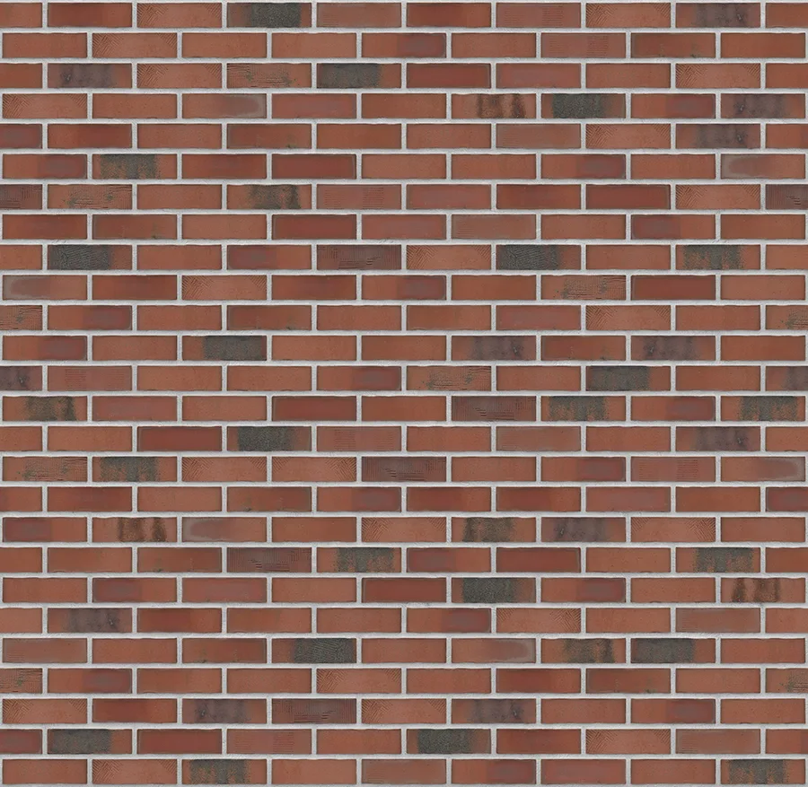 Old Factory thin brick with Light Gray joints
