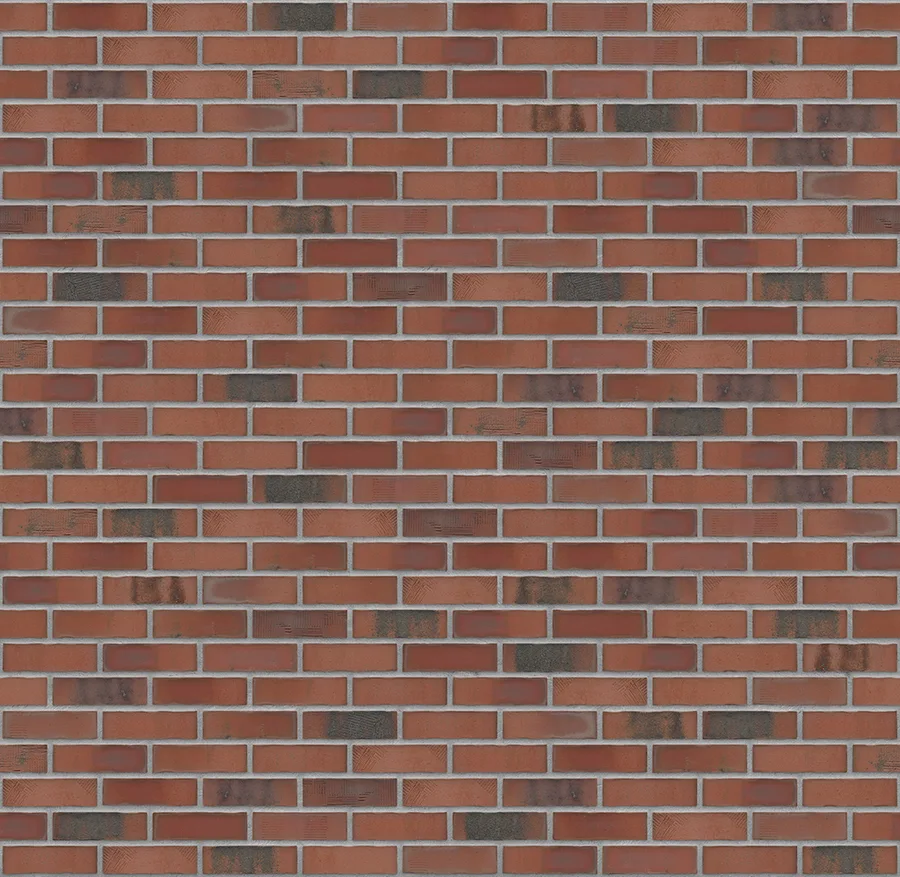 Old Factory thin brick with Medium Gray joints