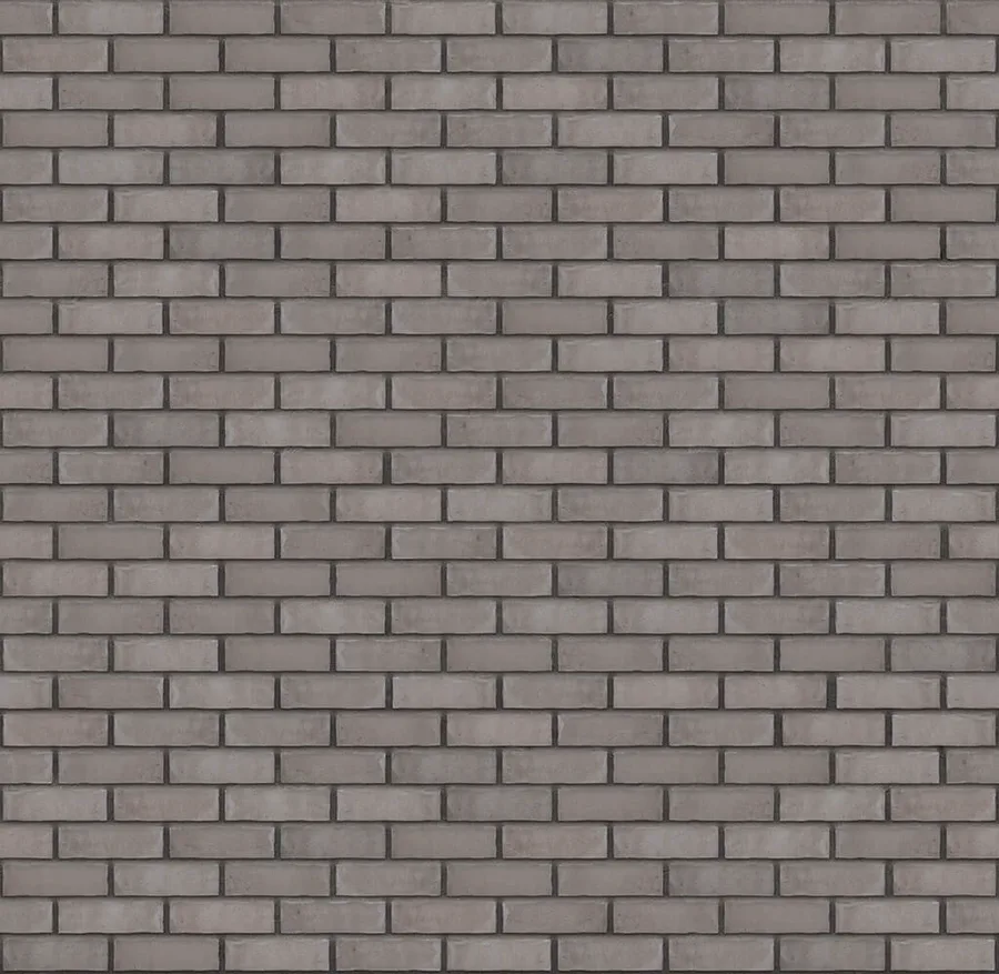Pearl Satin thin brick with Charcoal joints