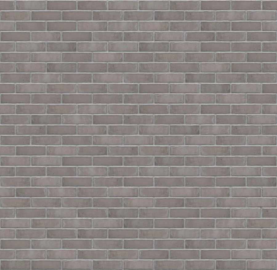 Pearl Satin thin brick with Medium Gray joints