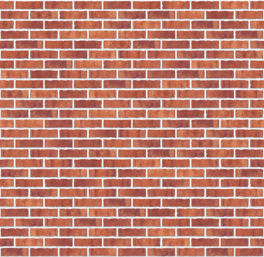 Purple Rain thin brick with White joints