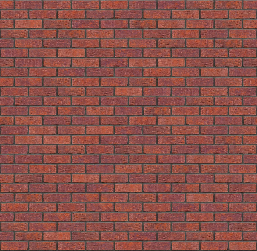 Radiant Sunset thin brick with Charcoal joints