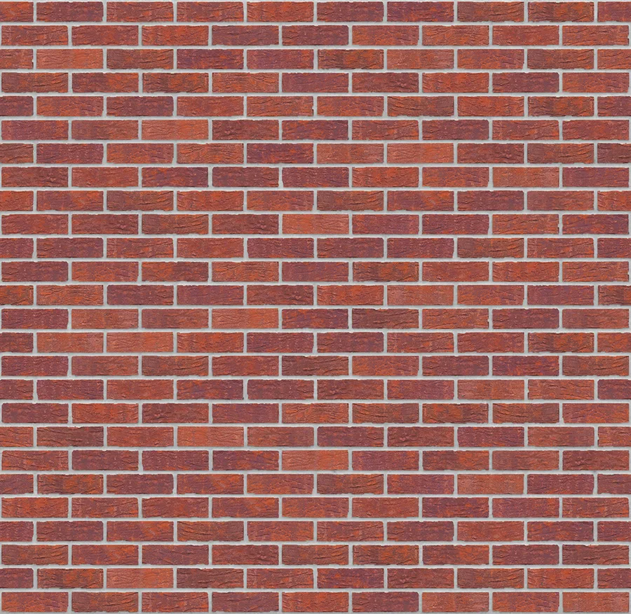 Radiant Sunset thin brick with Light Gray joints